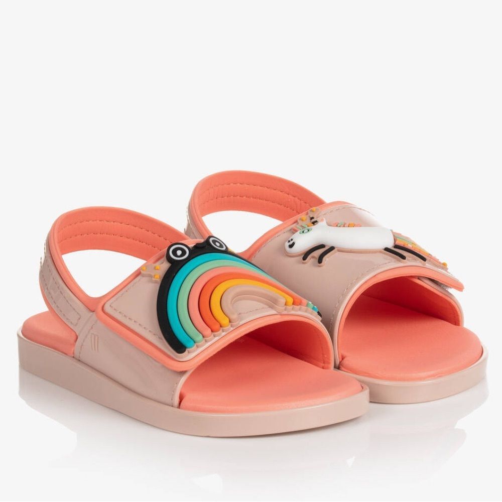 MINI MELISSA RAINBOW & UNICORN JELLY SANDALS SIZE 11
